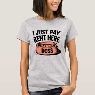 Camiseta Solo Pago el Alquiler Aquí   Cita Divertida del Je