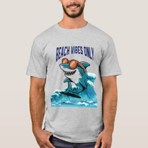 Camiseta Solo para Beach Vibes - Guay Shark con gafas de so