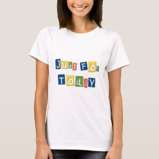 Camiseta Sólo para las letras de bloque de color de las cit