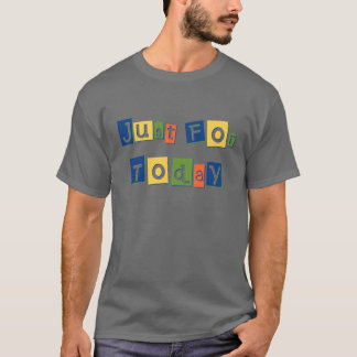 Camiseta Sólo para las letras de bloque de color de las cit
