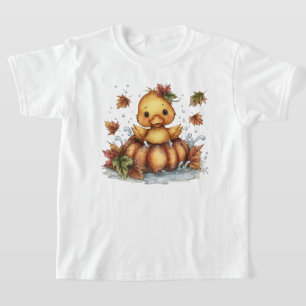 Camiseta Solo pasando el rato, Pato de Otoño Jugando En una