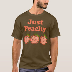 Camiseta Solo Peachy Cute Kawaii Peaches Peach Food Pun 87