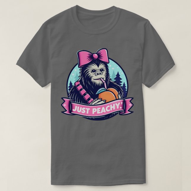 Camiseta Solo Peachy Graciosas Mujeres Fruta de Verano 3 (Diseño del anverso)