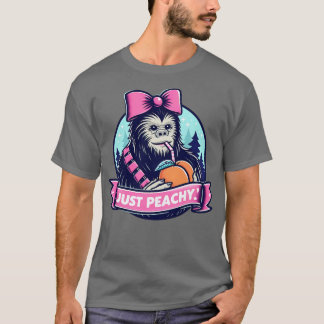 Camiseta Solo Peachy Graciosas Mujeres Fruta de Verano 3