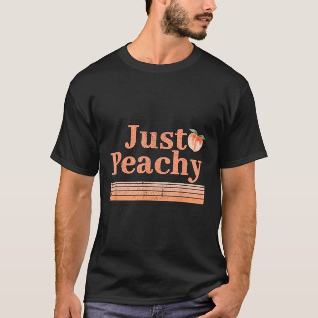 Camiseta Solo Peachy Summer Fruit Retro Graphic (Anverso)