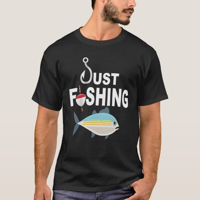 CAMISETA SÓLO PESCA CON GANCHO Y BOBINA (Anverso)