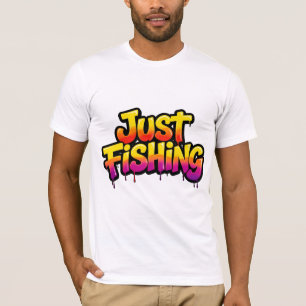 Camiseta Solo Pescando Arcoíris Goteante Regalo Divertido p