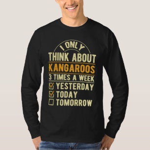Camiseta Solo Pienso En Canguros Humor Australiano