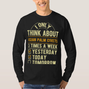 Camiseta Sólo Pienso En Los Cívoros De Palma Asiáticos Hoy 