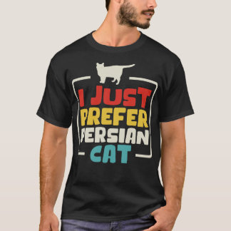 Camiseta Solo prefiero el gato persa