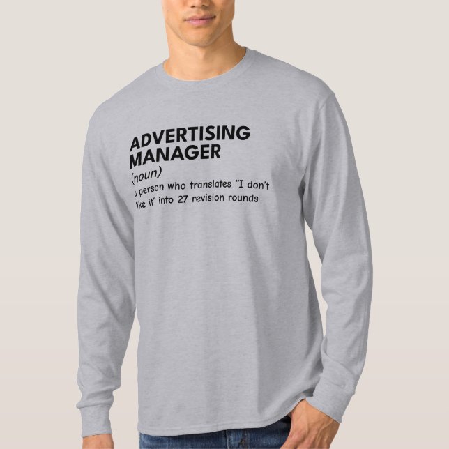 Camiseta Sólo que un director de marketing es divertido (Anverso)