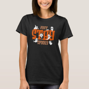 Camiseta Sólo quédate asustado, feliz cráneo fantasma de Ha