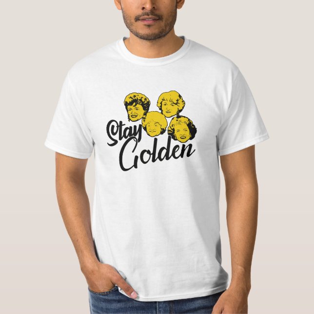 Camiseta solo quédate dorado con cuatro chicas (Anverso)