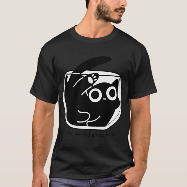 Camiseta Sólo quería un poco de comida... (Anverso)