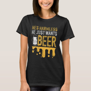 Camiseta Sólo Quiere Beer Men Beer Drinkers Grill