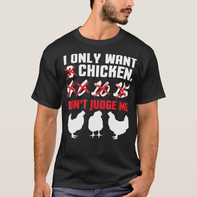 Camiseta Solo quiero 3 gallinas divertidas diseños de granj (Anverso)
