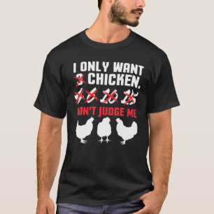Camiseta Solo quiero 3 gallinas divertidas para el diseño d