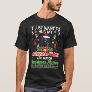 Camiseta Solo Quiero Abrazarme De Mi Perro De Agua Portugué