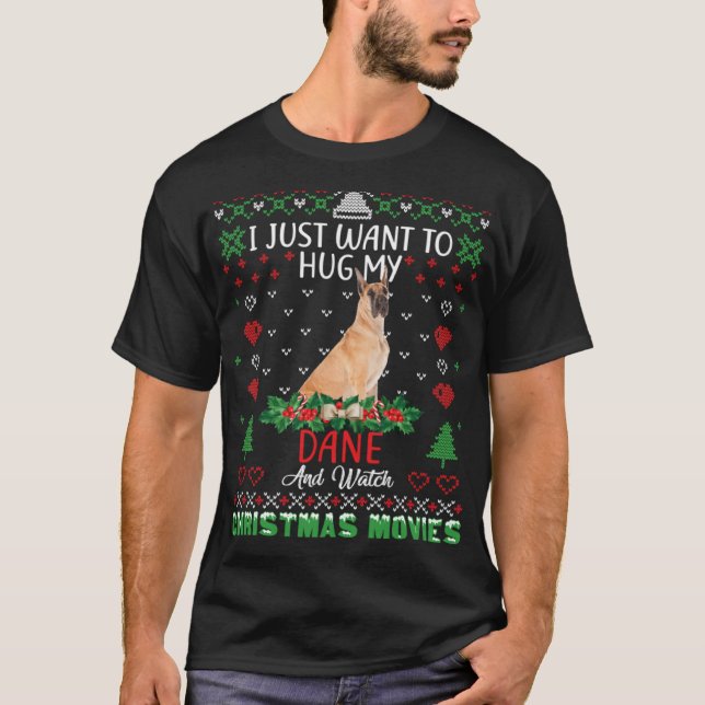 Camiseta Solo Quiero Abrazarme De Mis Grandes Navidades De  (Anverso)