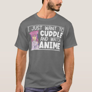 Camiseta Solo Quiero Aburrirme Y Ver A Anime Otaku Kawaii