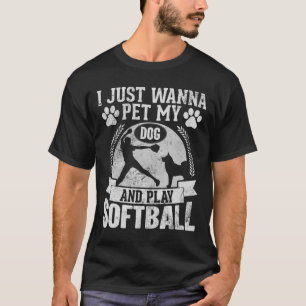 Camiseta Sólo Quiero Acariciar Perros Y Jugar Suavemente Ch
