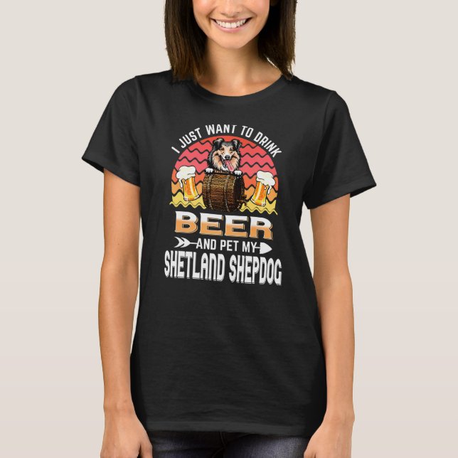 Camiseta Solo Quiero Beber A La Mascota De Cervezas, Mi Tej (Anverso)