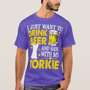 Camiseta Solo Quiero Beber Cerveza Con Mi T