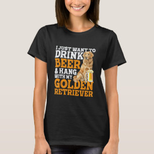 Camiseta Sólo Quiero Beber Cerveza & Pasar Tiempo Con Golde