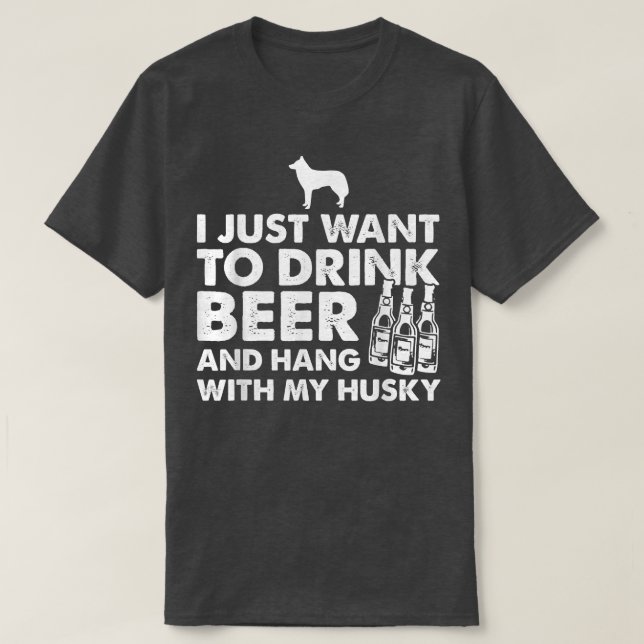Camiseta Solo Quiero Beber Cerveza Y Aguantar Con Mi Fantas (Diseño del anverso)