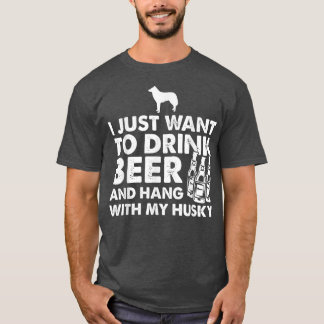 Camiseta Solo Quiero Beber Cerveza Y Aguantar Con Mi Fantas