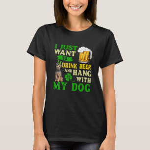 Camiseta Solo Quiero Beber Cerveza Y Aguantarme Con La Fron