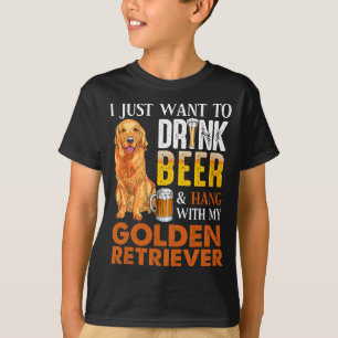 Camiseta Solo Quiero Beber Cerveza Y Aguantarme Con Mi Oro