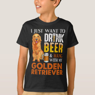 Camiseta Solo Quiero Beber Cerveza Y Aguantarme Con Mi Oro