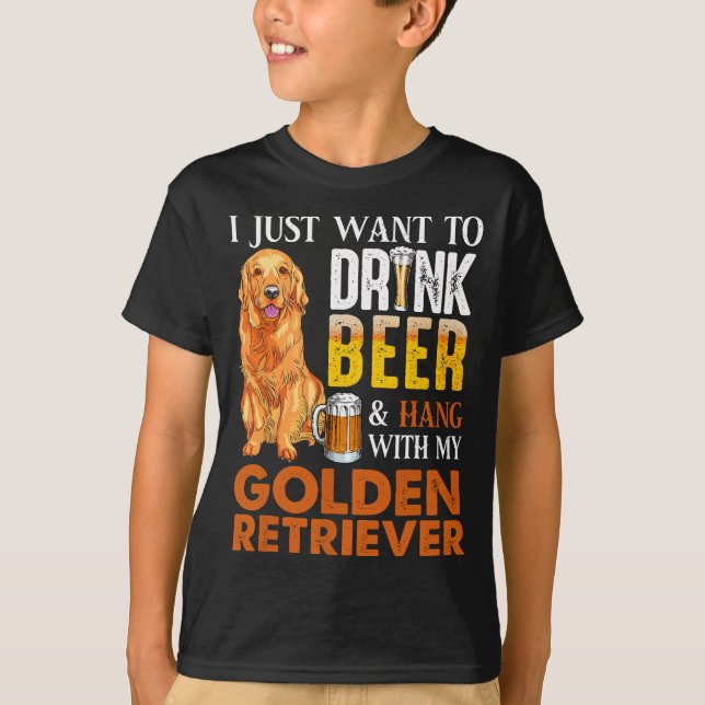 Camiseta Solo Quiero Beber Cerveza Y Aguantarme Con Mi Oro (Anverso)