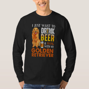 Camiseta Solo Quiero Beber Cerveza Y Aguantarme Con Mi Oro