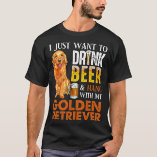 Camiseta Solo Quiero Beber Cerveza Y Aguantarme Con Mi Oro
