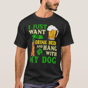 Camiseta Solo Quiero Beber Cerveza Y Aguantarme Con Mi Oro