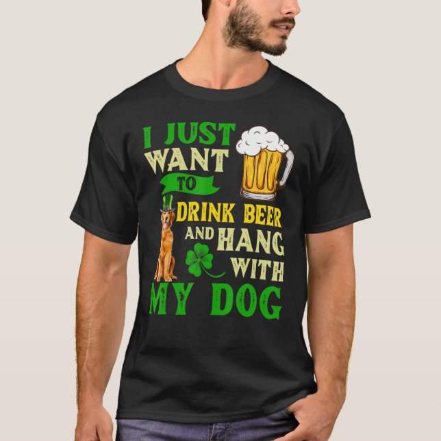 Camiseta Solo Quiero Beber Cerveza Y Aguantarme Con Mi Oro (Anverso)