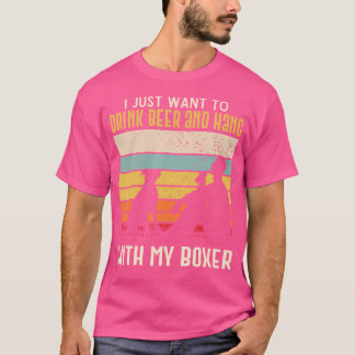 Camiseta Solo Quiero Beber Cerveza Y Colgar Con Mi Boxer D