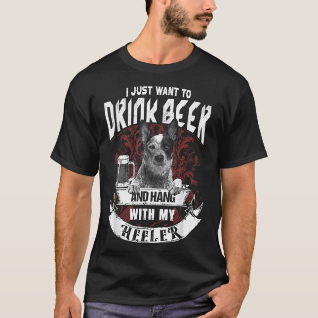 Camiseta Solo Quiero Beber Cerveza Y Colgar Con Mi Heredero (Anverso)