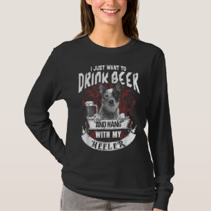 Camiseta Solo Quiero Beber Cerveza Y Colgar Con Mi Heredero