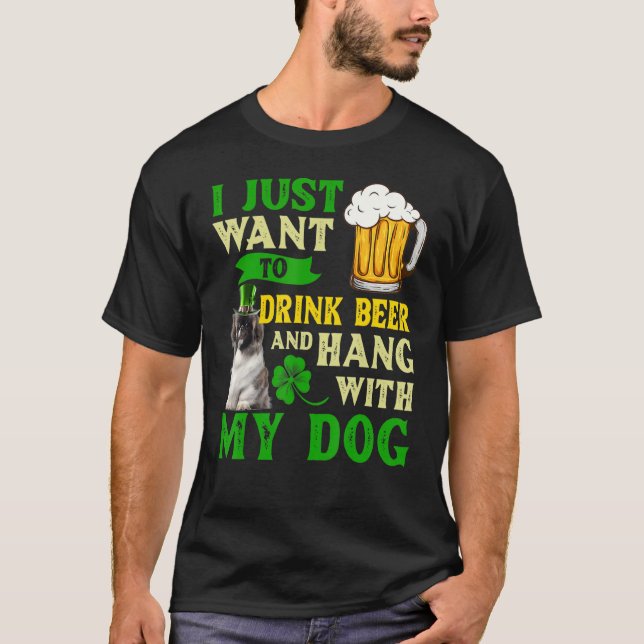 Camiseta Solo Quiero Beber Cerveza Y Colgar Con Mi Pica (Anverso)