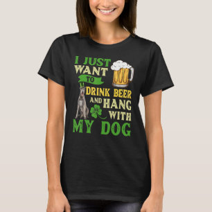 Camiseta Solo Quiero Beber Cerveza Y Colgar Con Mi W Irland