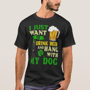Camiseta Solo Quiero Beber Cerveza Y Colgar Con Portugués