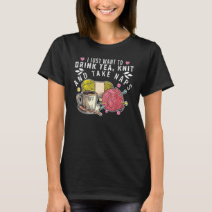 Camiseta Solo Quiero Beber Un Té Y Tomar Napas Croche