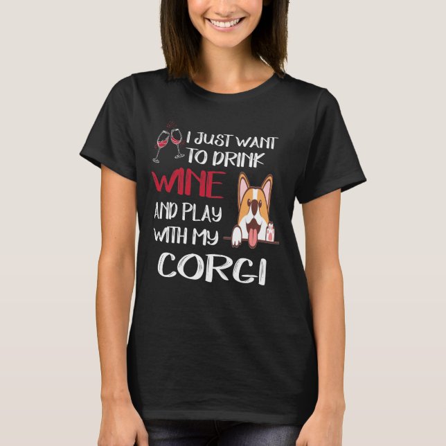 Camiseta Solo Quiero Beber Vino (113) (Anverso)
