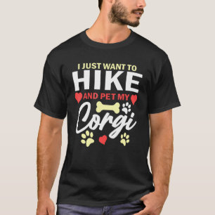Camiseta Solo Quiero Caminar Y Acariciar A Mi Corgi Cute Pe