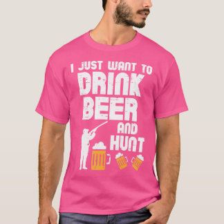 Camiseta Sólo quiero cazar divertidos ciervos cazando a pap