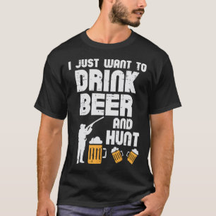 Camiseta Sólo quiero cazar divertidos ciervos cazando a pap