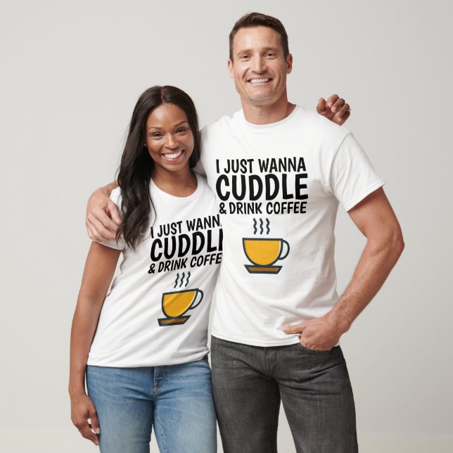 CAMISETA SOLO QUIERO CÓDTELES Y CAFÉ BEBIDO (Unisexo)